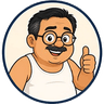 Kiasu Ah Huat, the Kiasu Guide mascot, giving a thumbs up